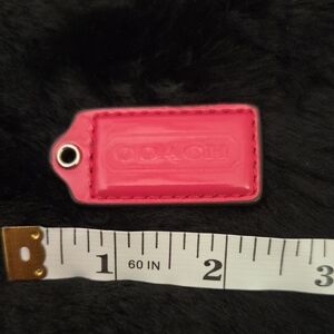 Coach Fuchsia Leather Tag